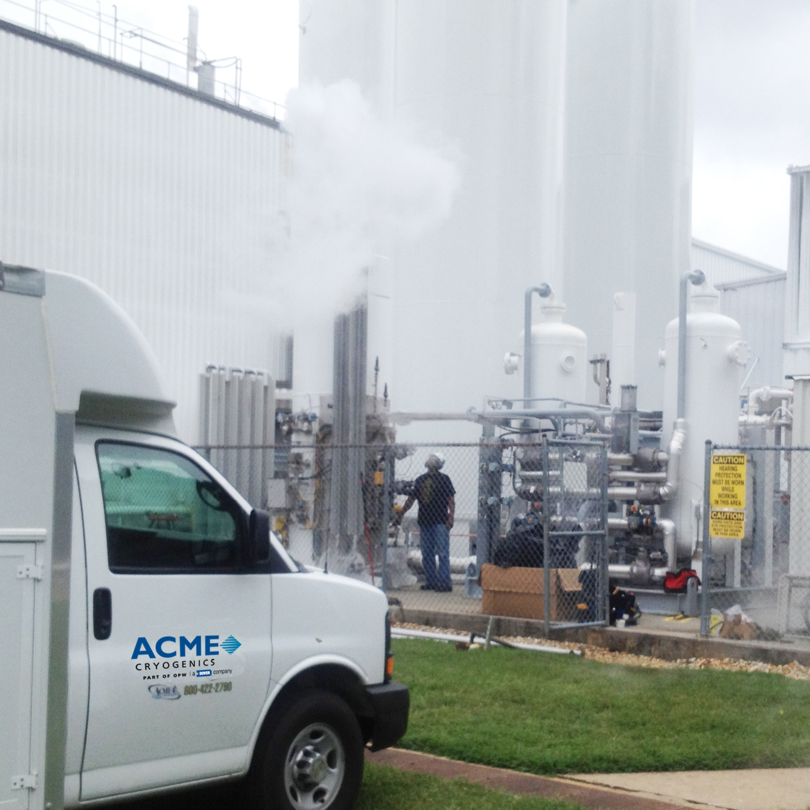 ACME cryogenics field service truck